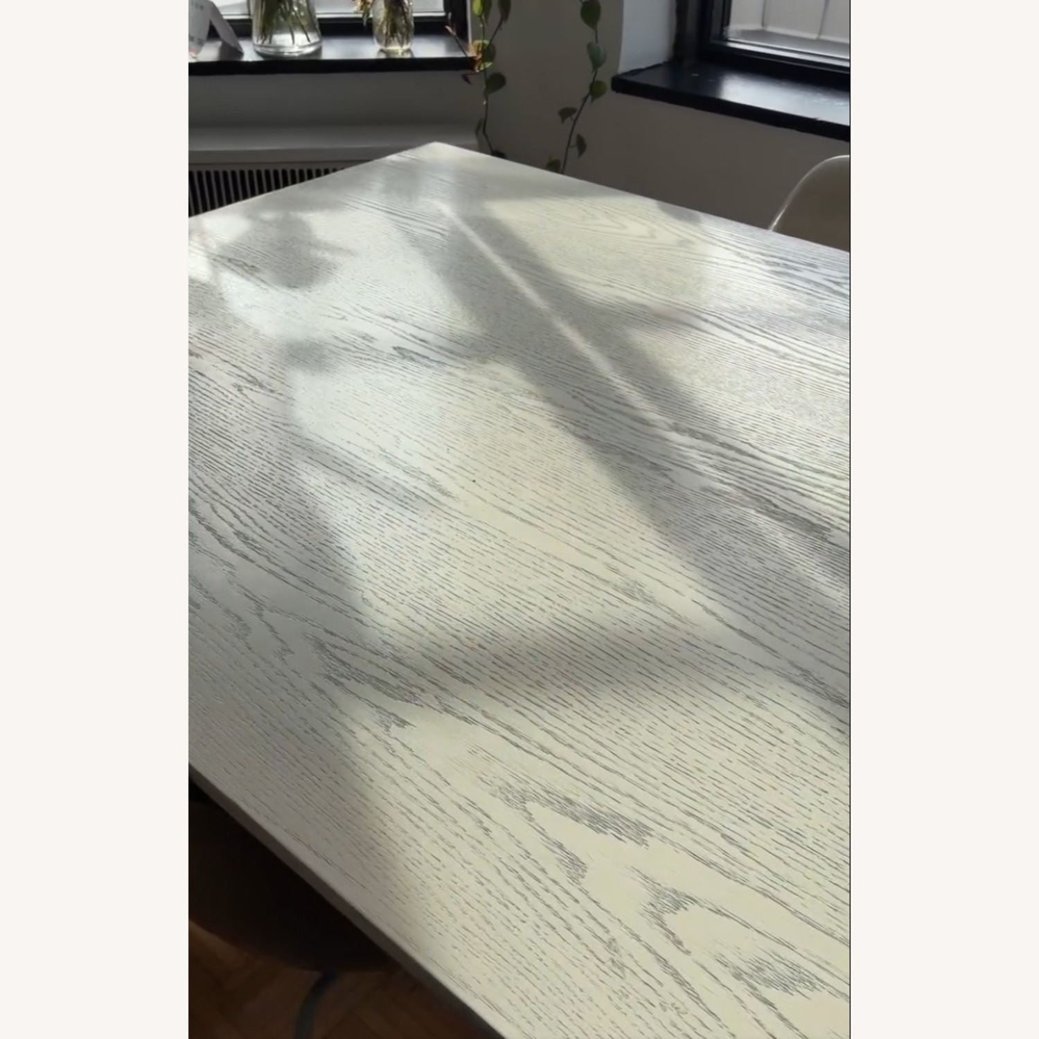 All Modern Burk White Wood Dining Table - image-2