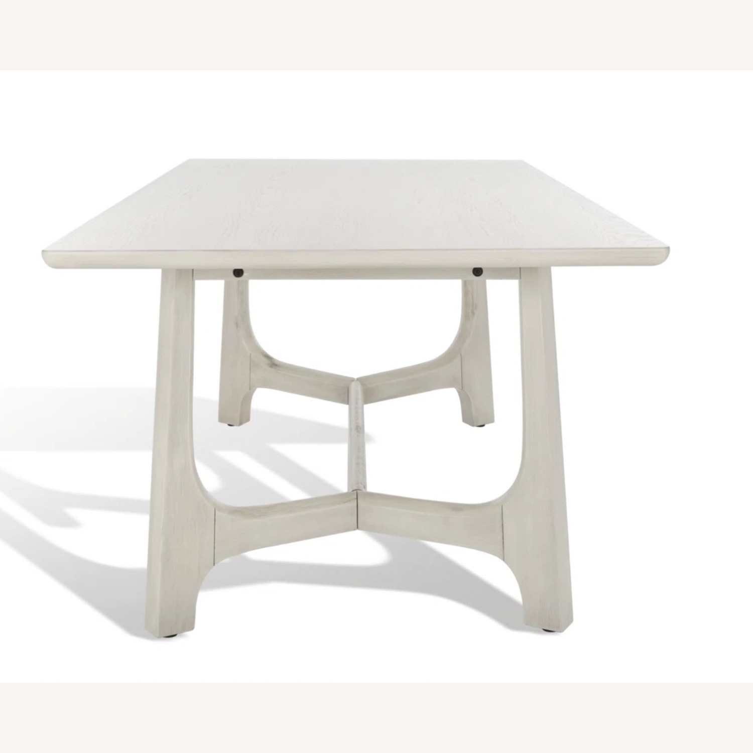 All Modern Burk White Wood Dining Table - image-5