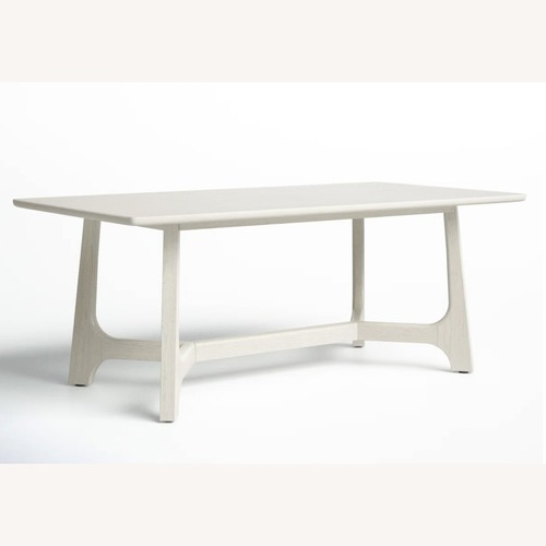 Used All Modern Burk  White Wood Dining Table for sale on AptDeco