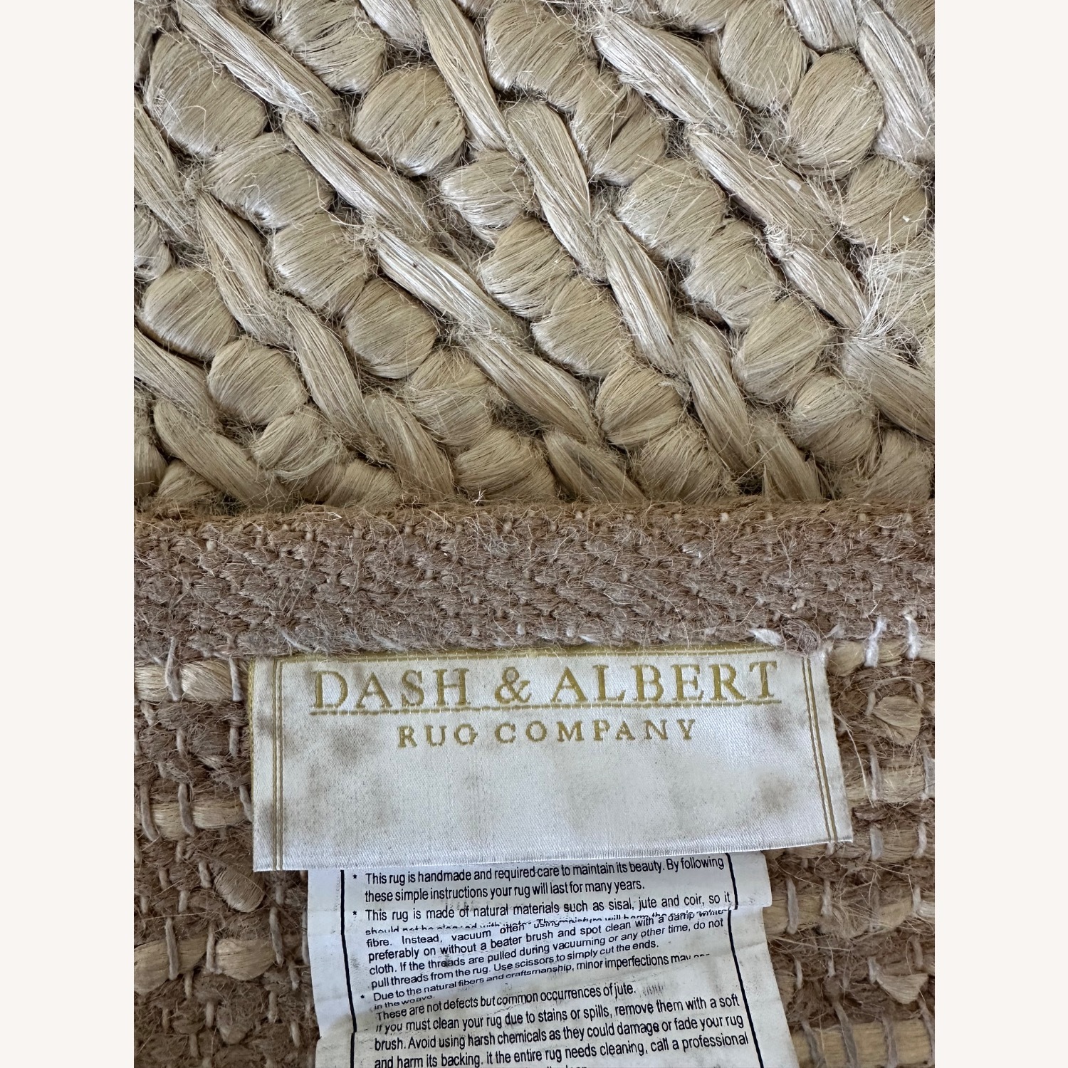 Dash & Albert Natural Area Rug 8' x 10' - image-3
