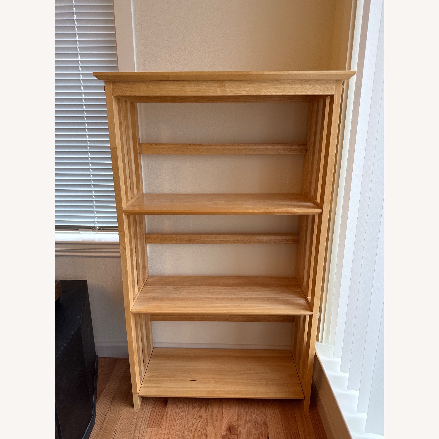 Light Brown Wood Bookcase - image-1