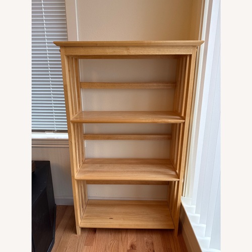 Used Light Brown Wood Bookcase for sale on AptDeco