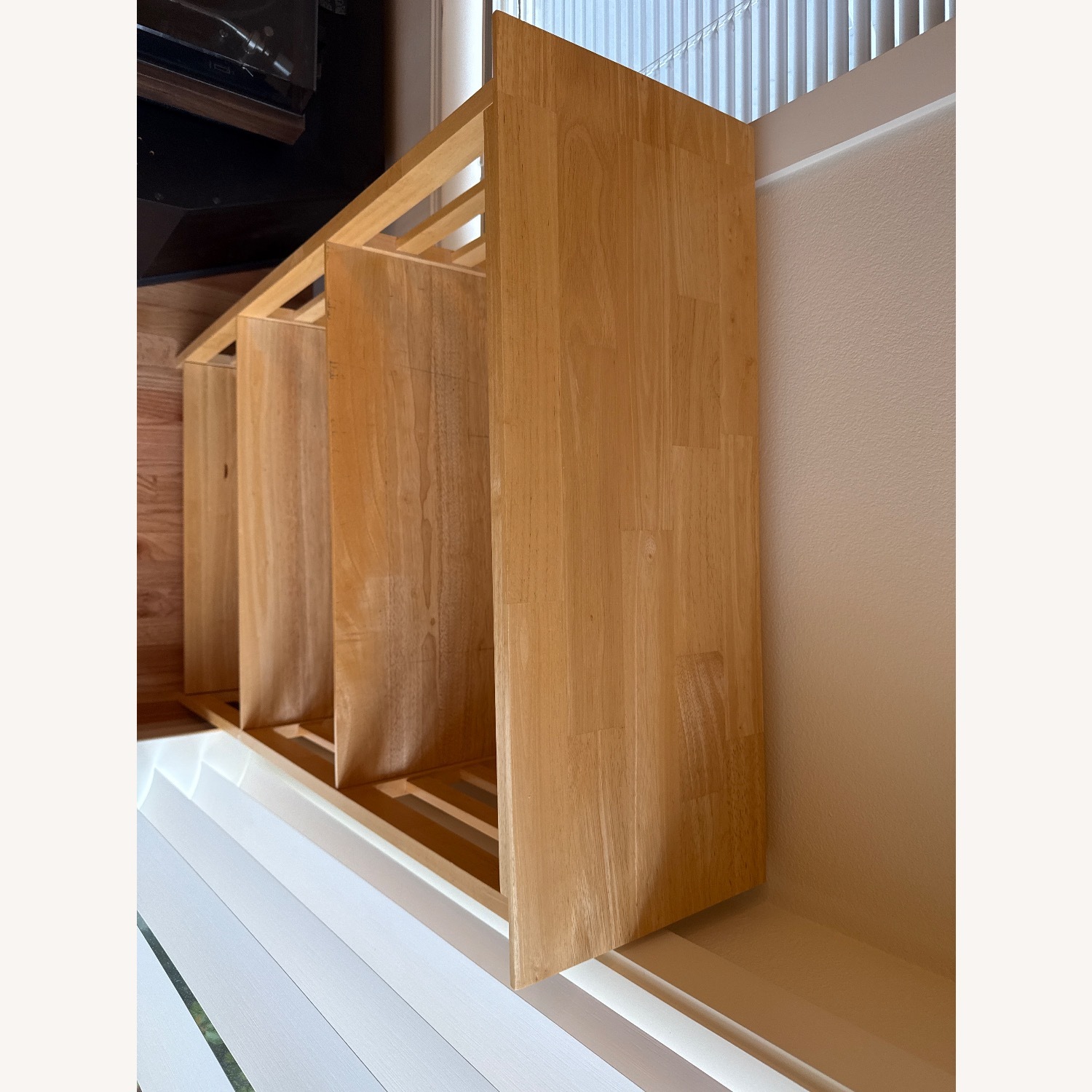 Light Brown Wood Bookcase - image-5