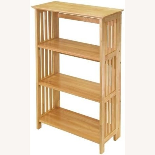 Used Light Brown Wood Bookcase for sale on AptDeco