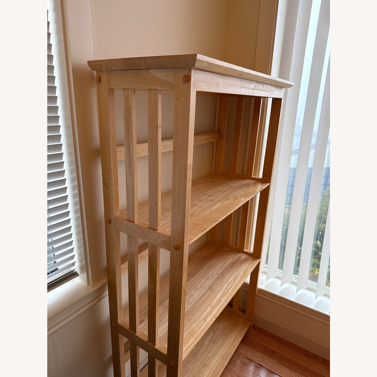 Light Brown Wood Bookcase - image-2