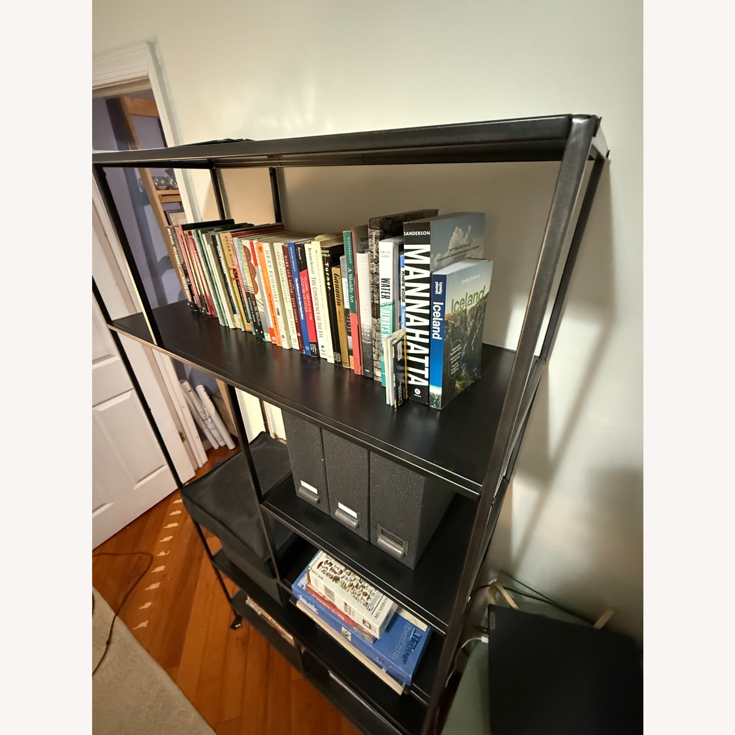 AllModern Black Metal Bookcase - image-3