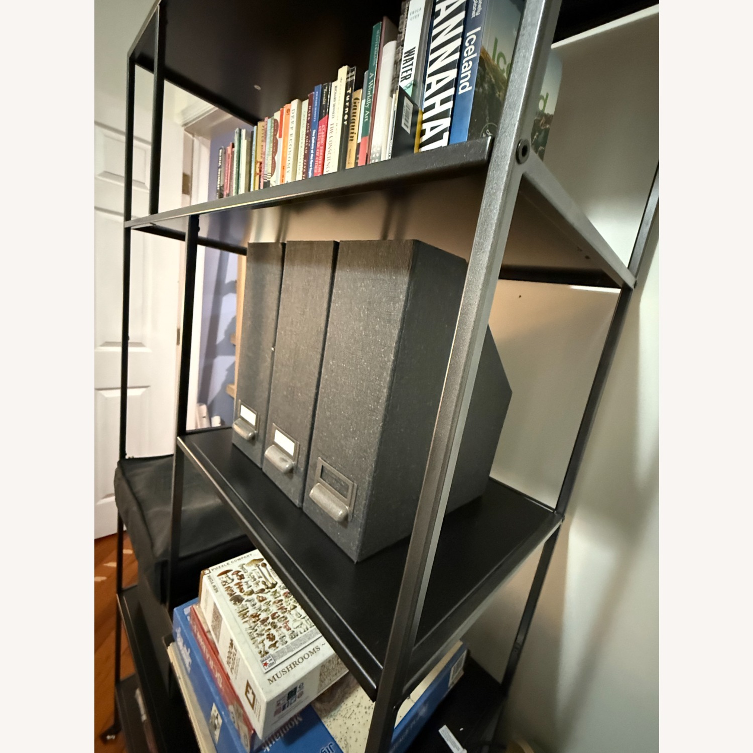 AllModern Black Metal Bookcase - image-2