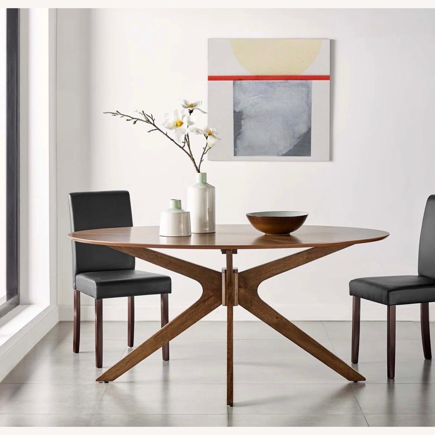 Modway Dark Brown Wood Dining Table - image-2