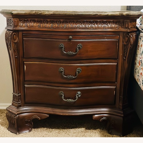 Used A&E Wood Designs Dark Brown Nightstands for sale on AptDeco