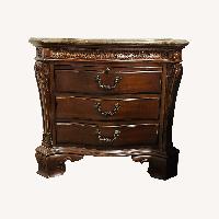 A&E Wood Designs Dark Brown Nightstands