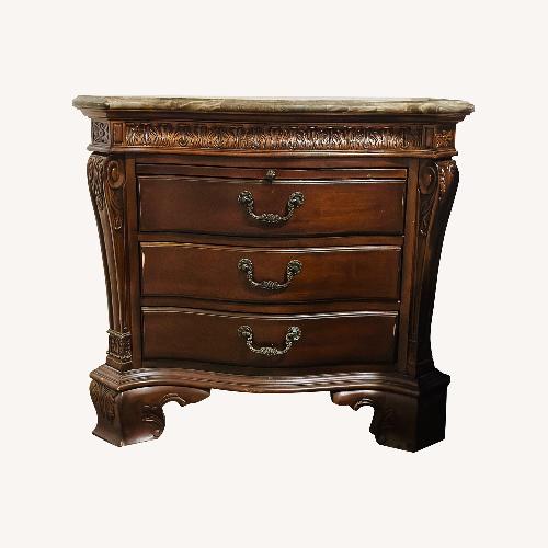 Used A&E Wood Designs Dark Brown Nightstands for sale on AptDeco