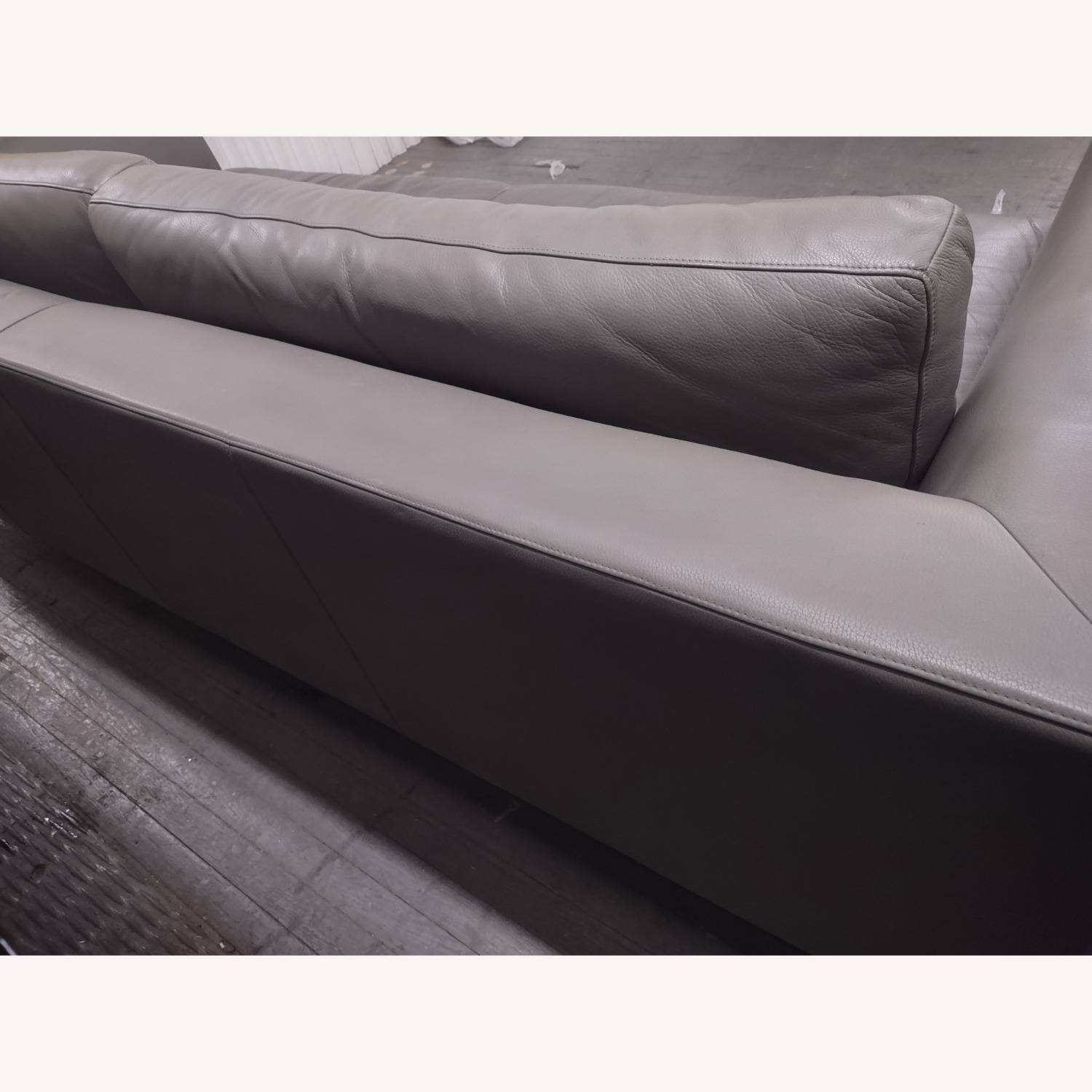 Restoration Hardware 8' Italia Chesterfield Leather Sofa - image-2