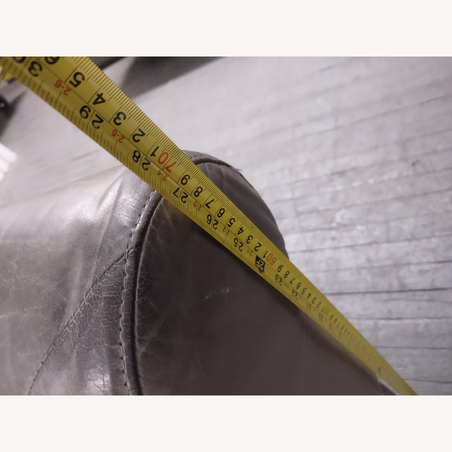 Restoration Hardware 8' Italia Chesterfield Leather Sofa - image-4