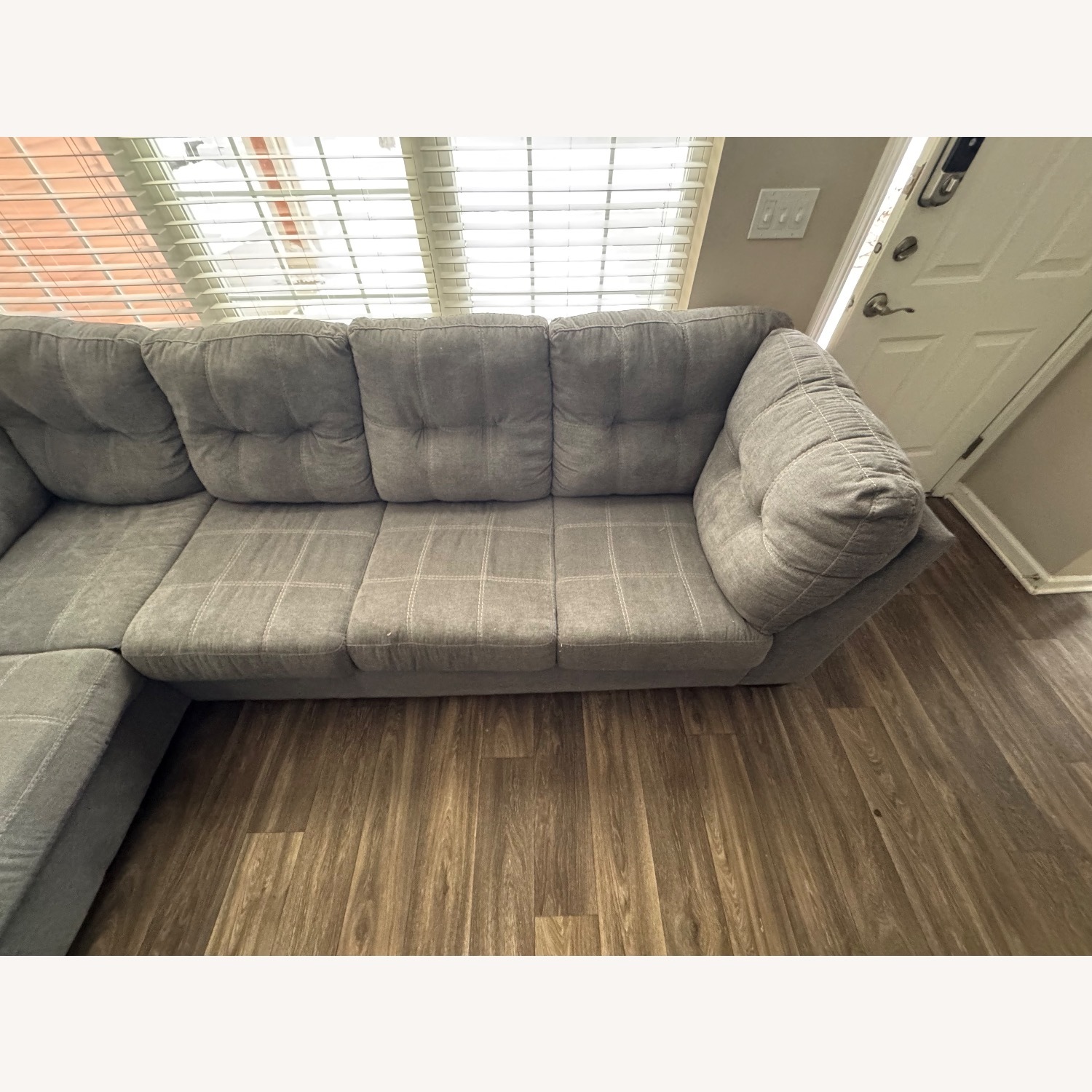 Ashley Furniture Light Gray 2 Piece Sectional - image-2