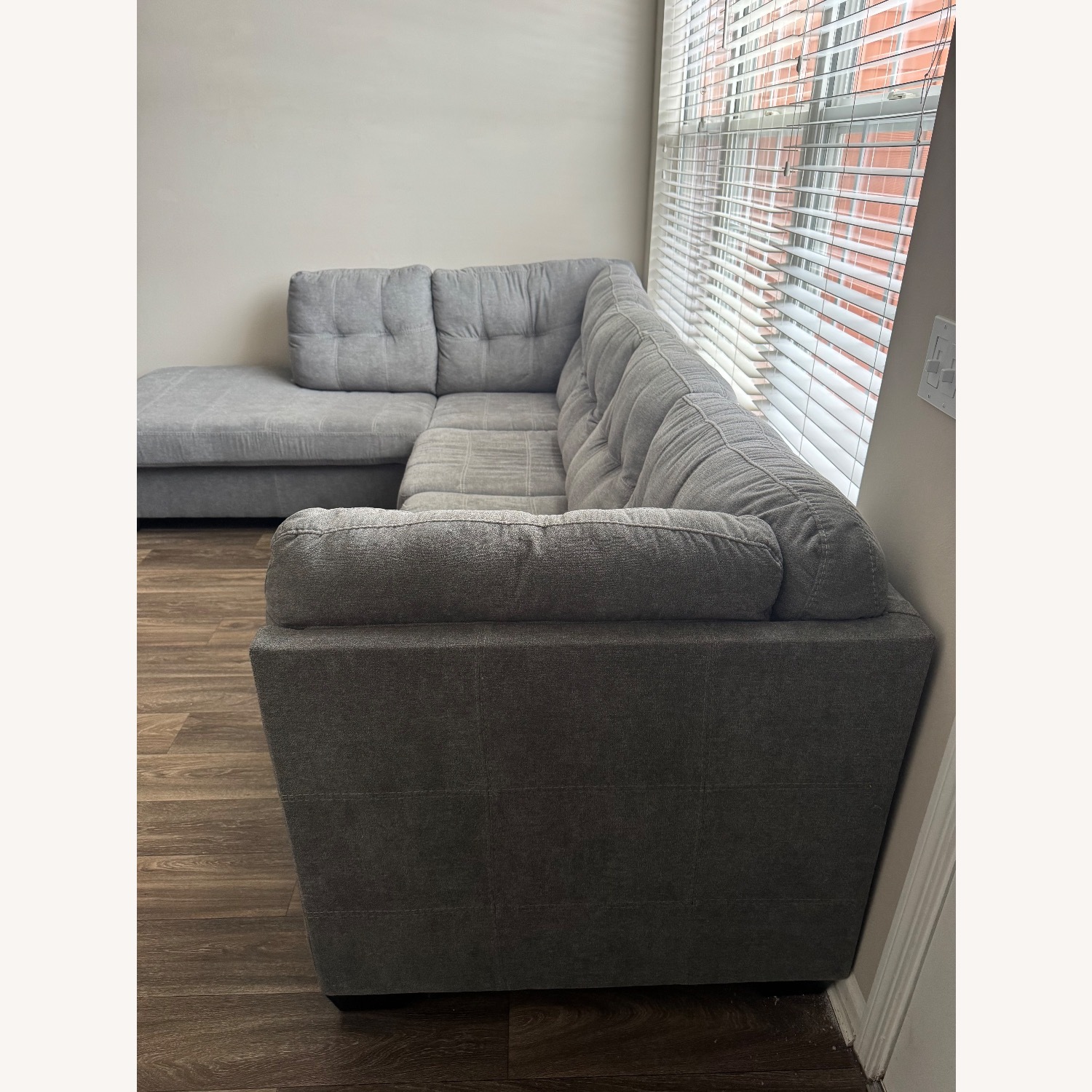 Ashley Furniture Light Gray 2 Piece Sectional - image-4