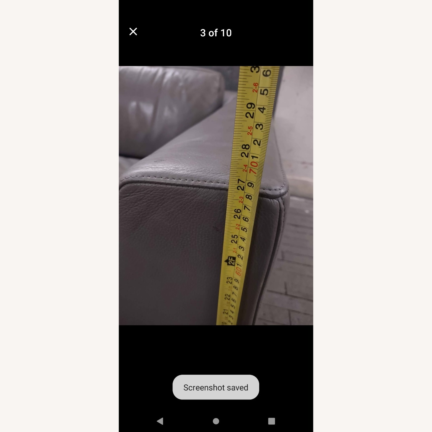 Restoration Hardware Italia Leather 8 ft Sofa - image-7