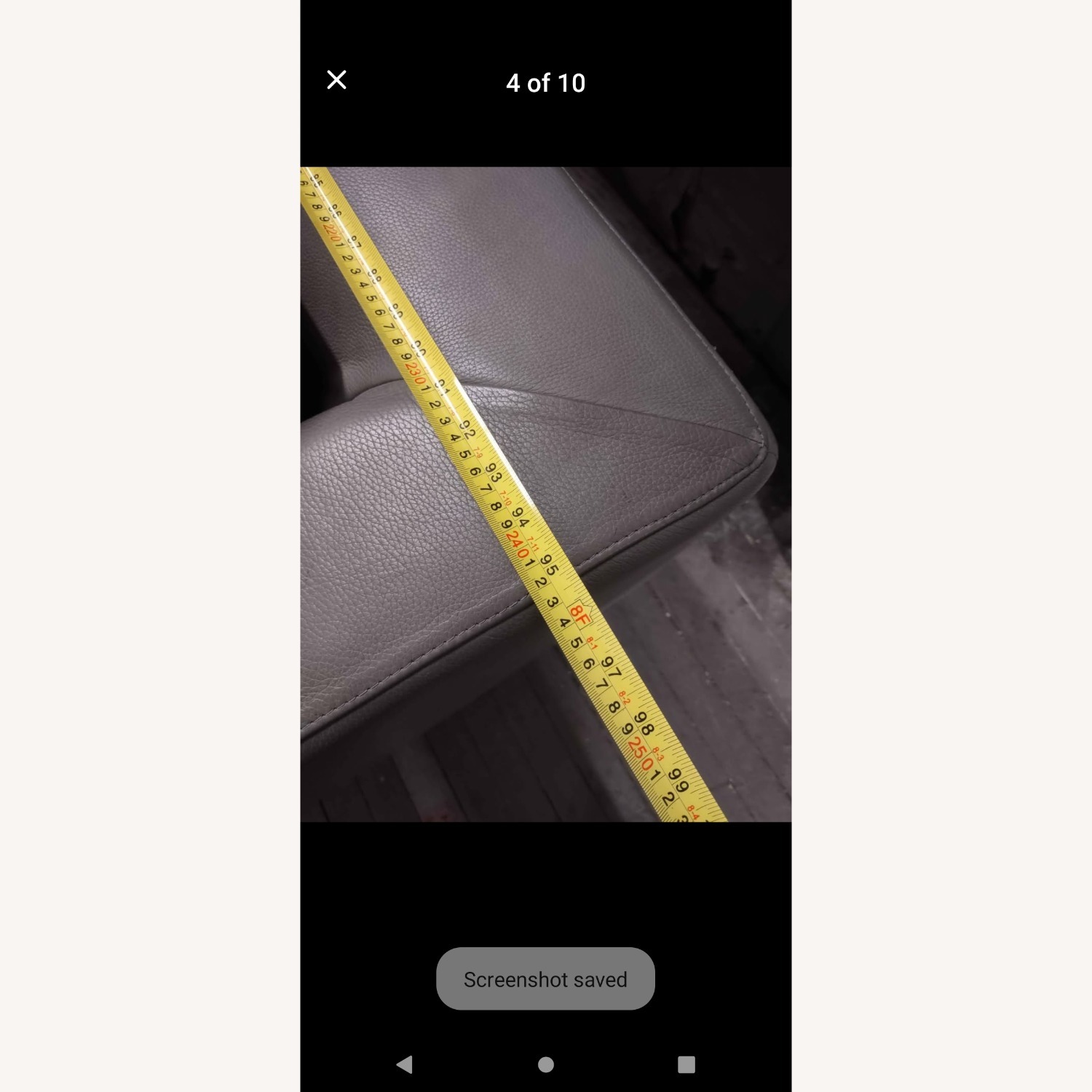 Restoration Hardware Italia Leather 8 ft Sofa - image-8