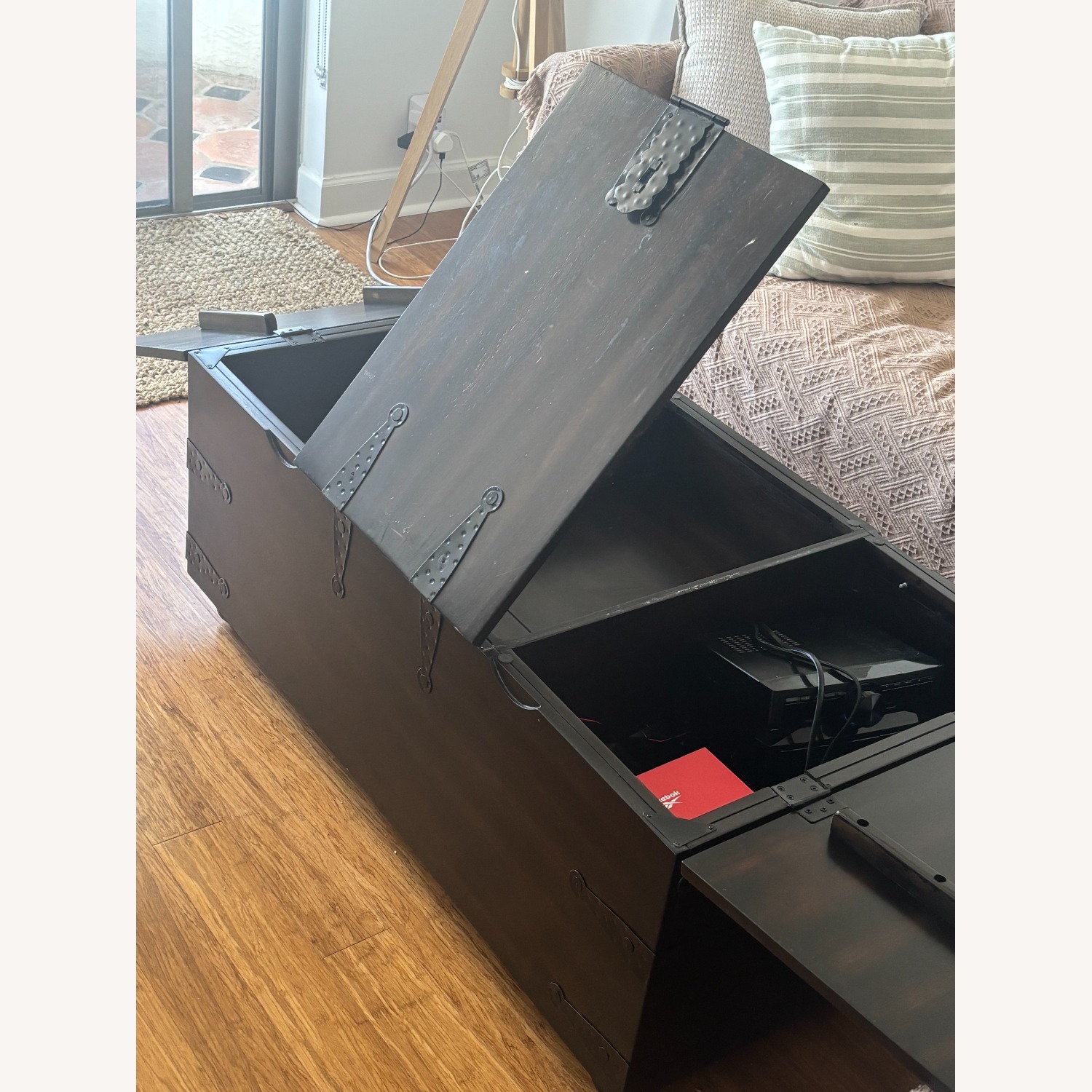 Dark Brown Coffee Table - image-8