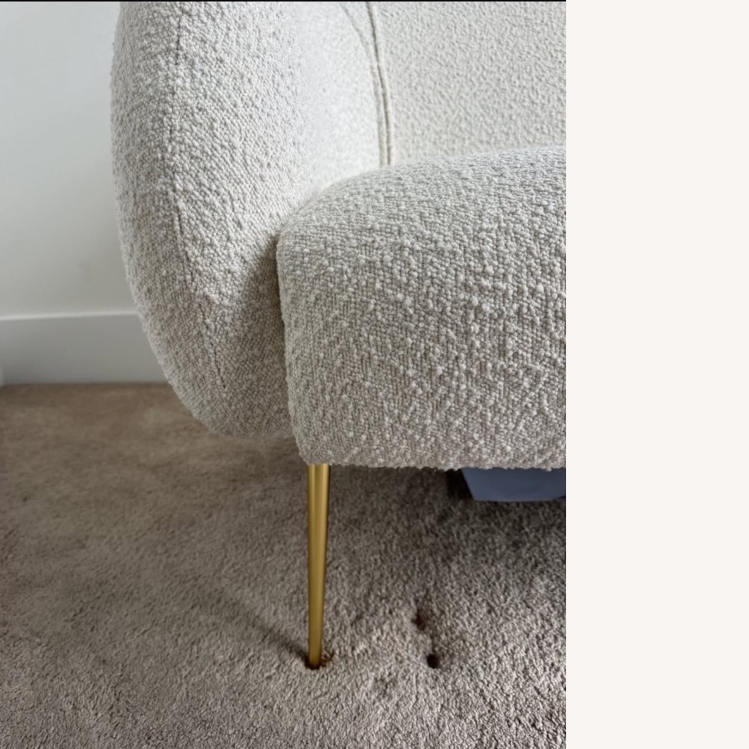 White Boucle Couch  - image-4