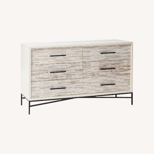 Used West Elm Wood Tiled 6-Drawer Dresser (54") for sale on AptDeco