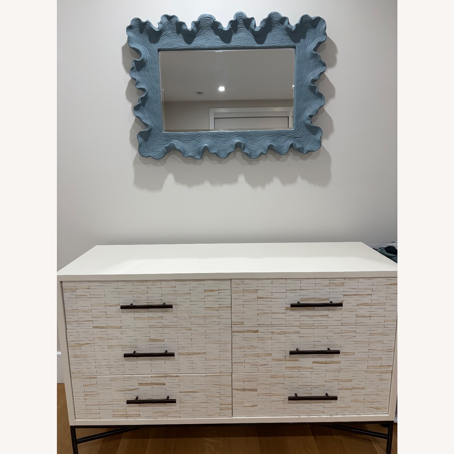 West Elm Wood Tiled 6-Drawer Dresser (54") - image-1