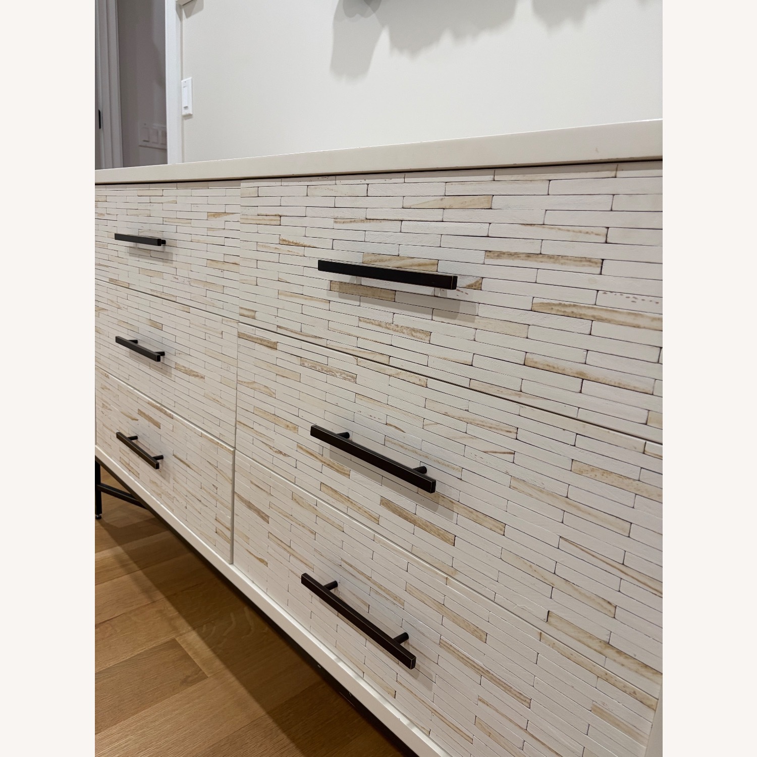West Elm Wood Tiled 6-Drawer Dresser (54") - image-2
