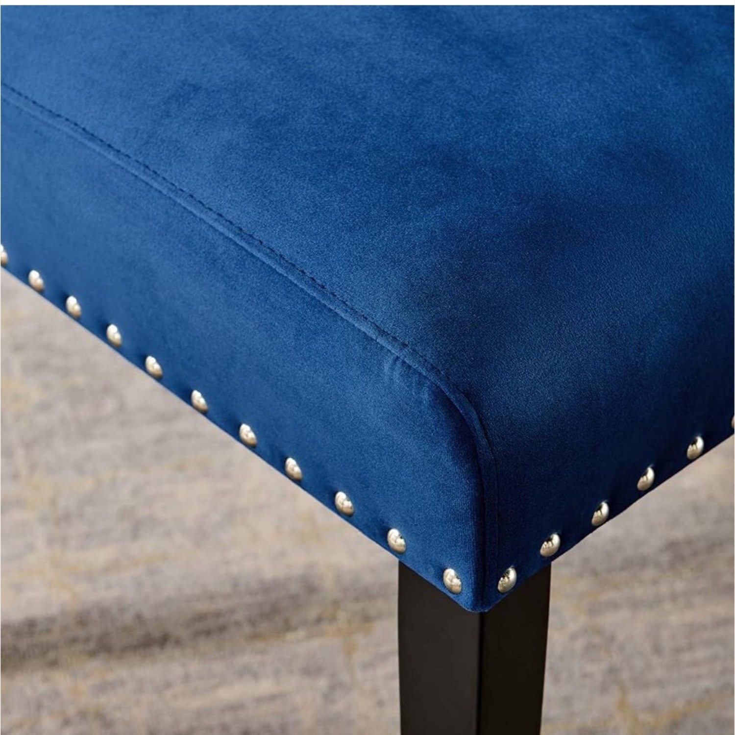 Amazon Blue Velvet Dining Chairs - image-4
