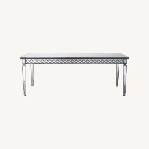 Used Z Gallerie Silver Dining Table for sale on AptDeco