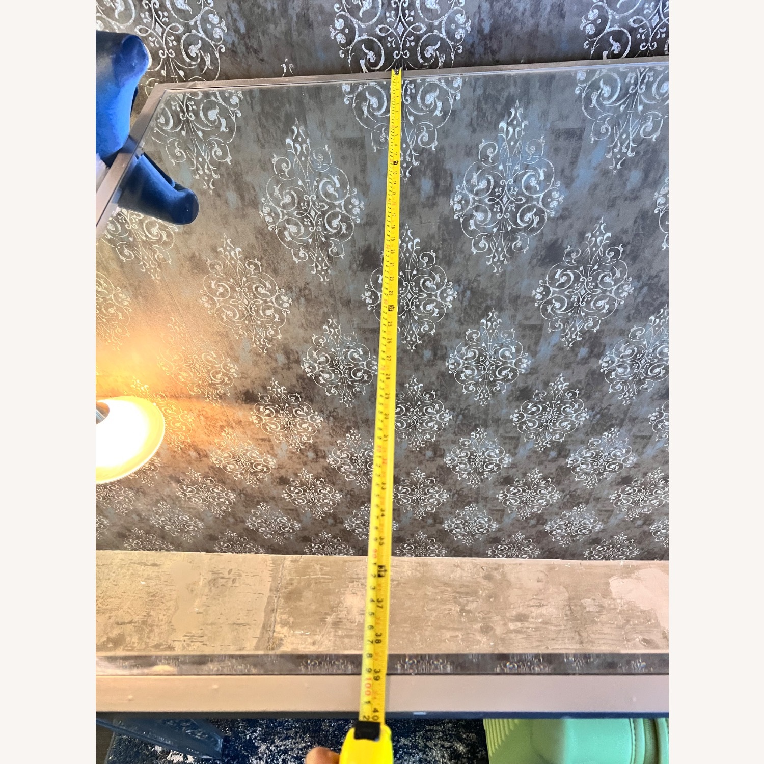 Z Gallerie Silver Dining Table - image-3