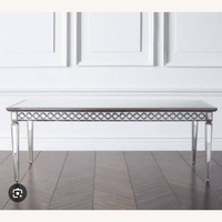 Z Gallerie Silver Dining Table