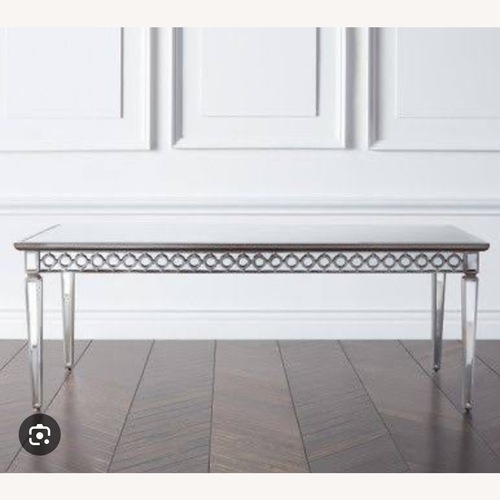 Used Z Gallerie Silver Dining Table for sale on AptDeco