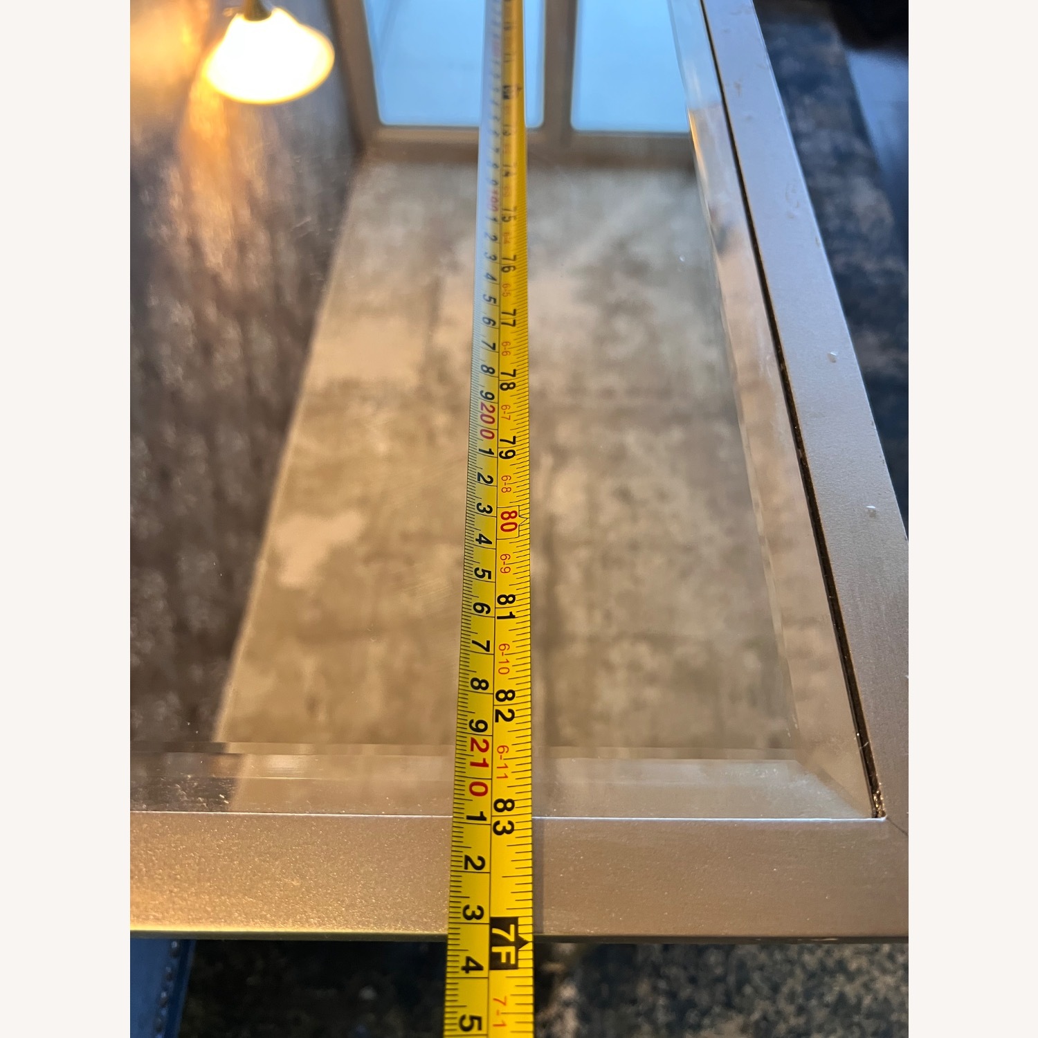 Z Gallerie Silver Dining Table - image-7