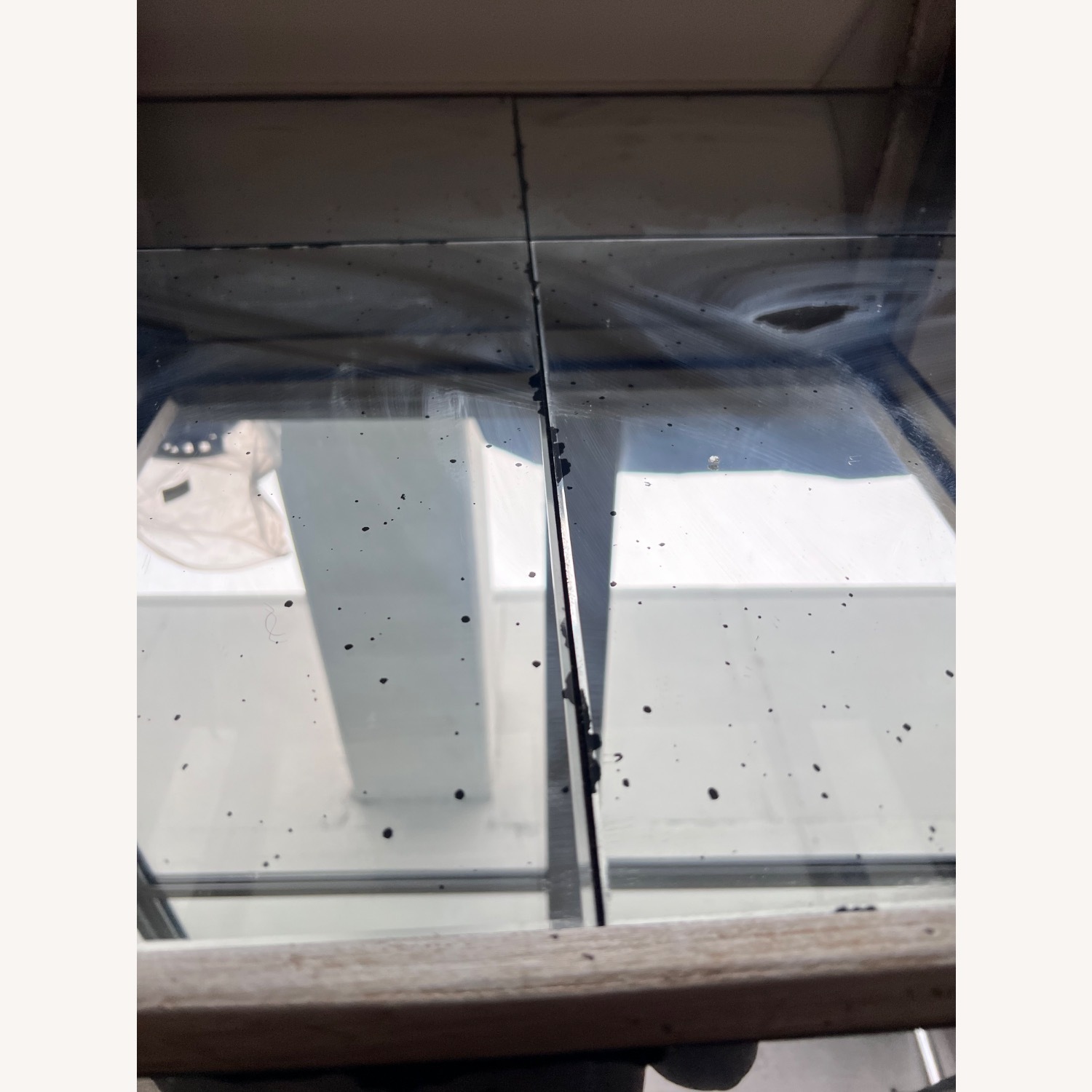 Z Gallerie Silver Mirrored Glass Coffee Table - image-6