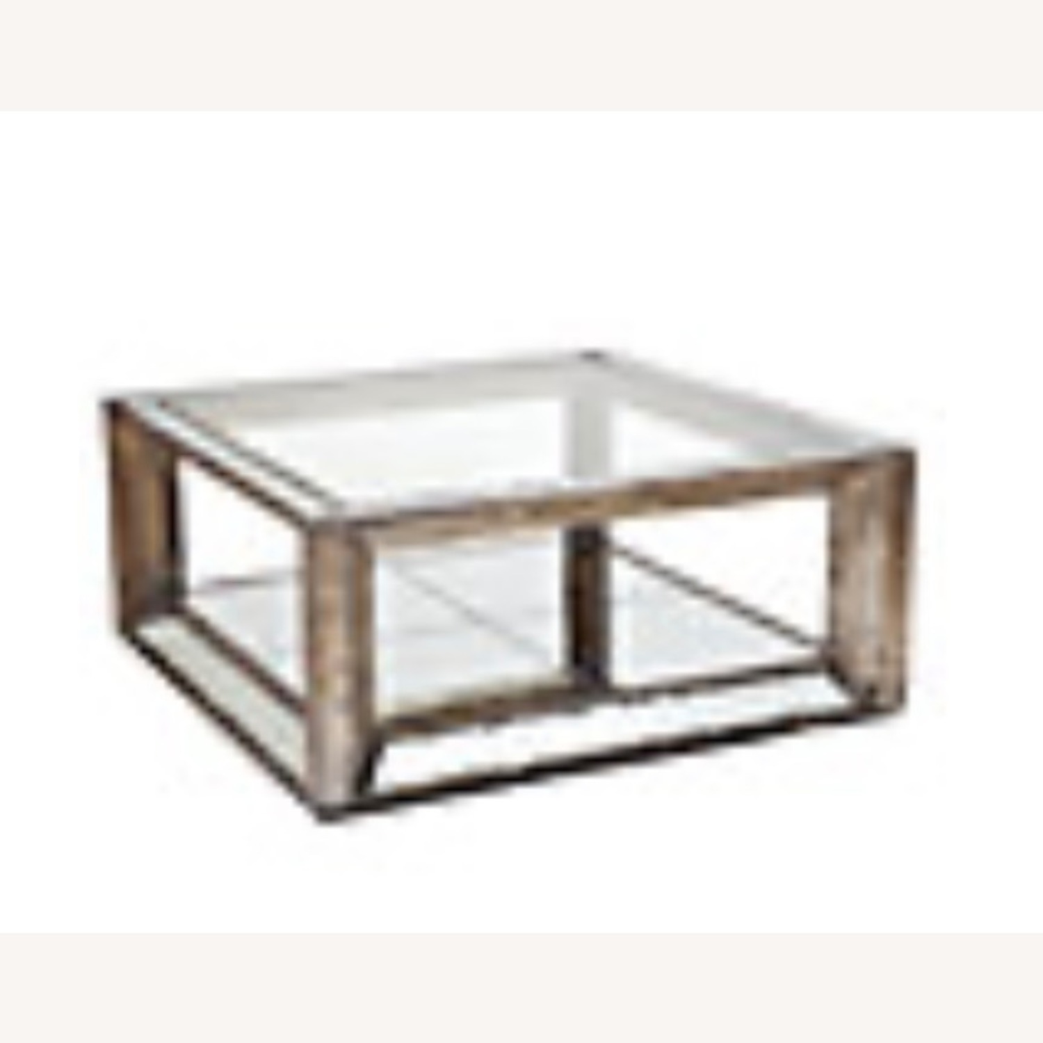Z Gallerie Silver Mirrored Glass Coffee Table - image-1