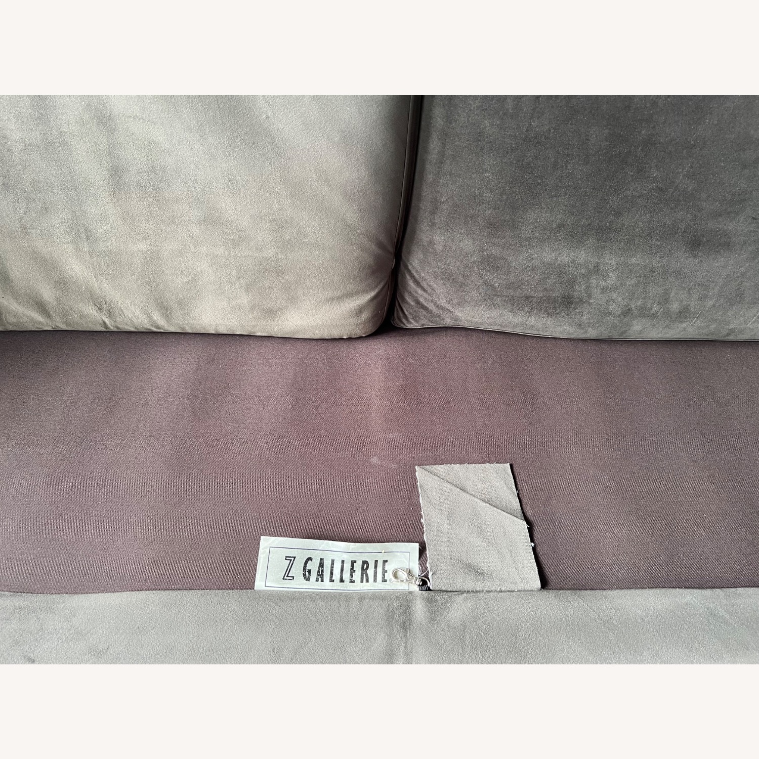 Z Gallerie Dark Gray Velvet 3+ Seater Sofa - image-4