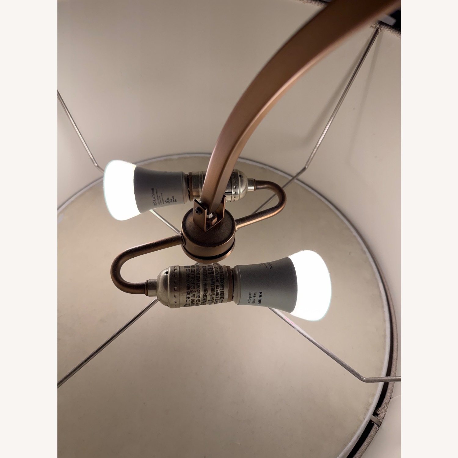 West Elm Natural Metal Floor Lamp - image-7