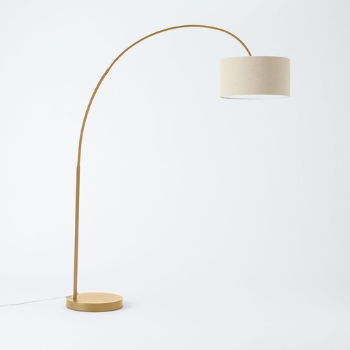 Used West Elm Natural Metal Floor Lamp for sale on AptDeco