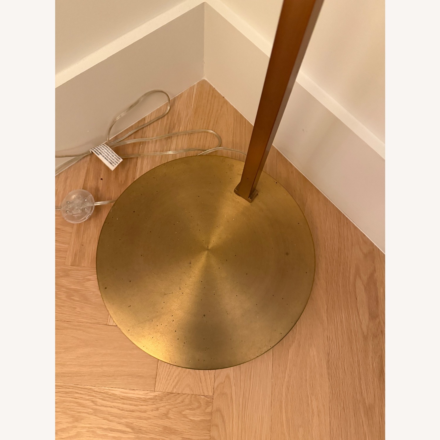 West Elm Natural Metal Floor Lamp - image-6