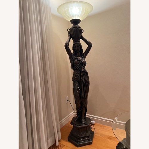 Used Lamps Plus Dark Brown Floor Lamp for sale on AptDeco