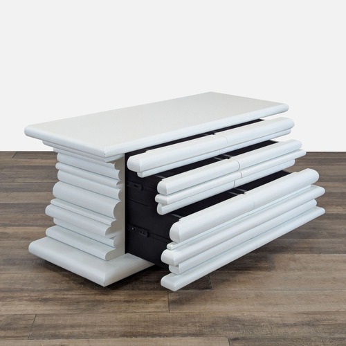 Used Modern White 6-Drawer Dresser	 for sale on AptDeco