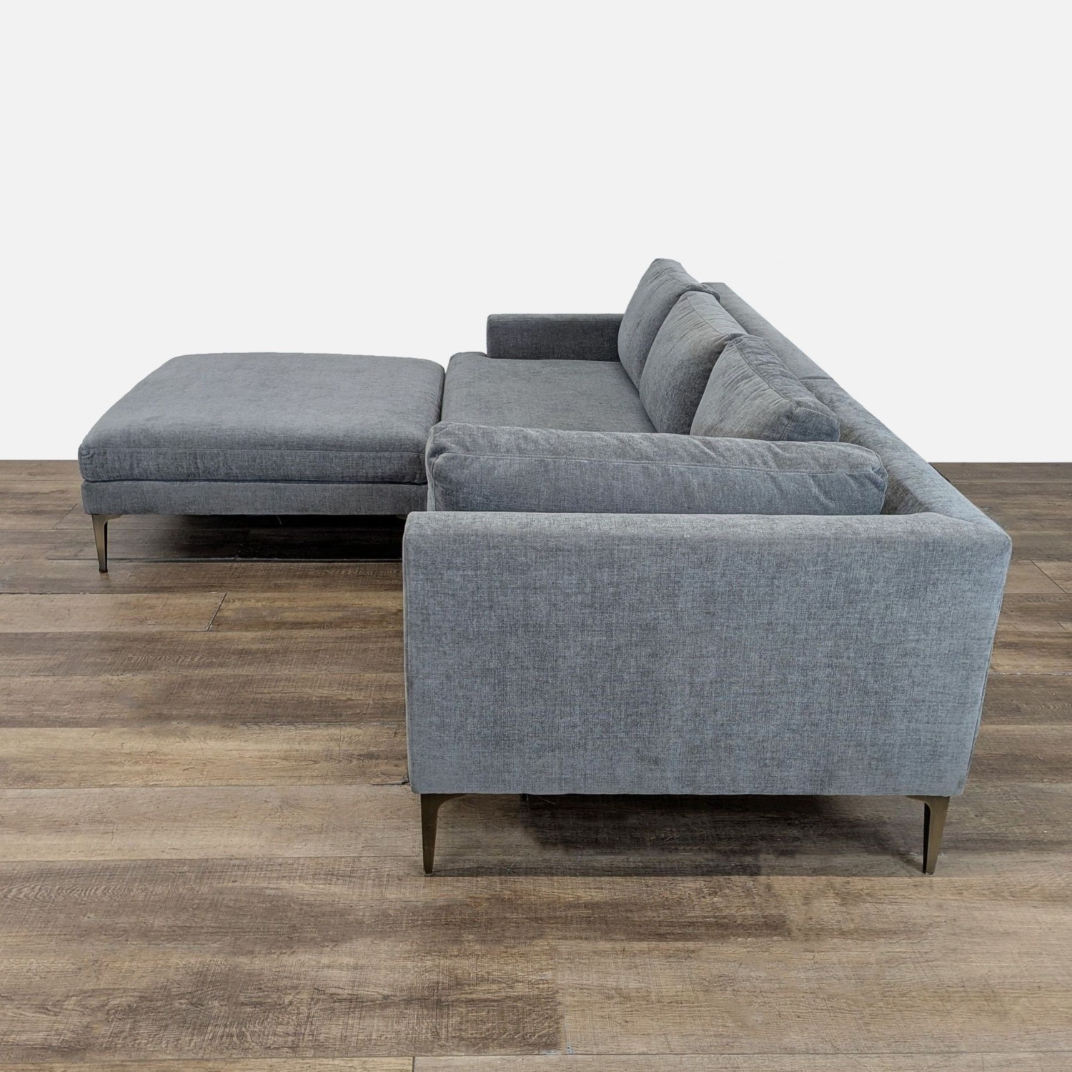 West Elm Andes 3-Piece Ottoman Modern Sectional - image-2