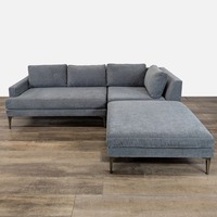 West Elm Andes 3-Piece Ottoman Modern Sectional