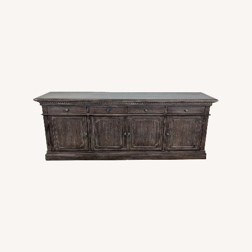 Used Restoration Hardware Dark Brown Wood Sideboard for sale on AptDeco