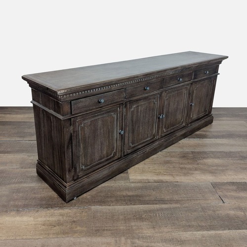 Used Restoration Hardware Dark Brown Wood Sideboard for sale on AptDeco