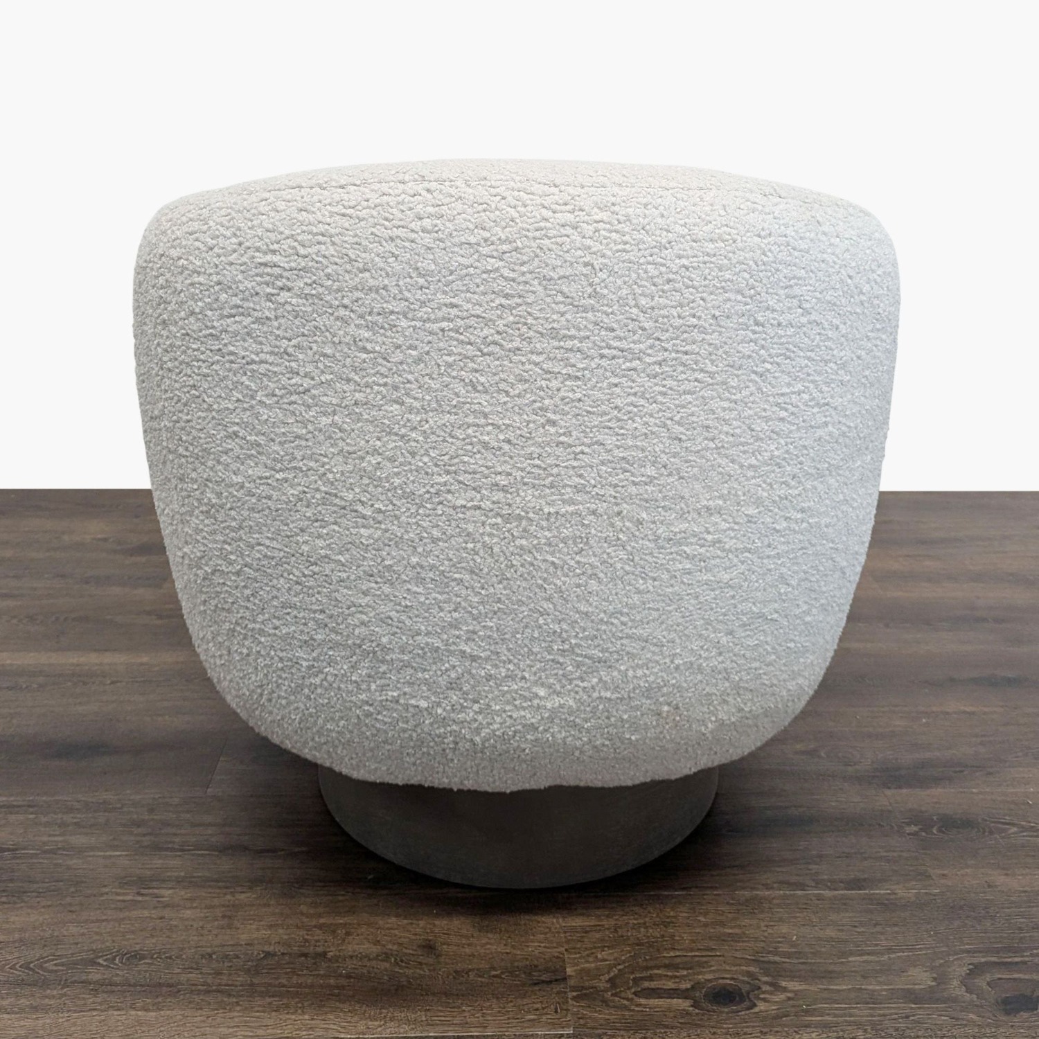 Interlude Home Simone Swivel Chair -Haze Shearling - image-5