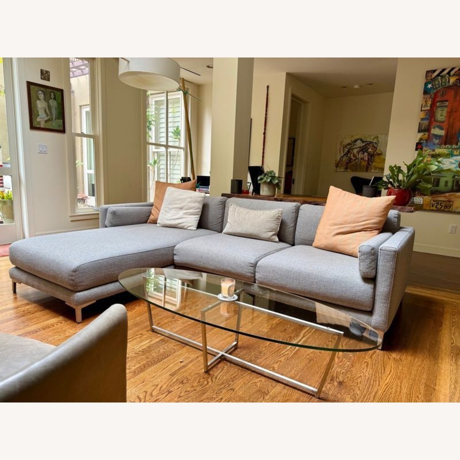 CB2 District Modern Sectional with Chaise - image-1