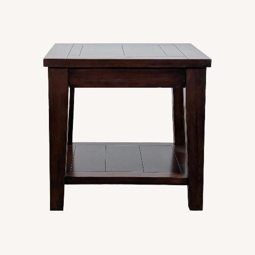 Used World Market Wooden End Table for sale on AptDeco