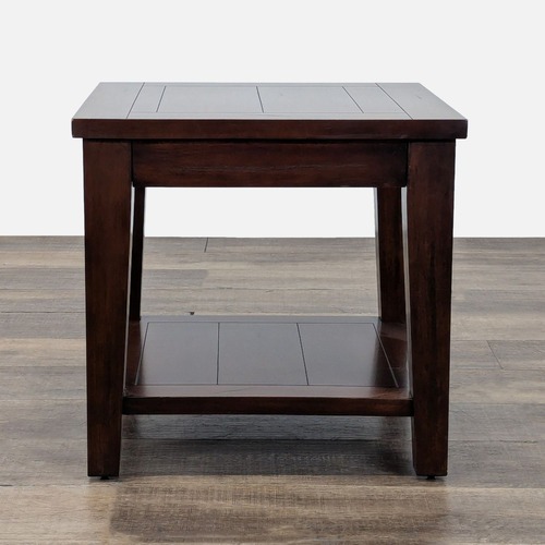 Used World Market Wooden End Table for sale on AptDeco