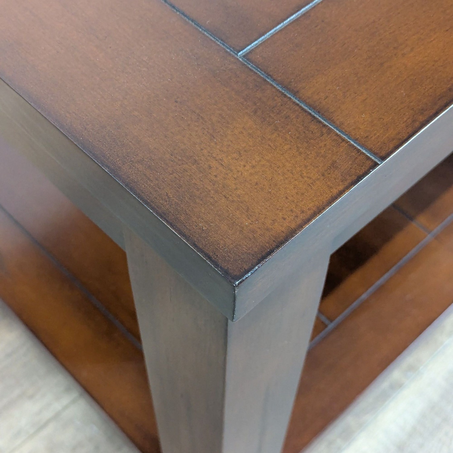 World Market Wooden End Table - image-3