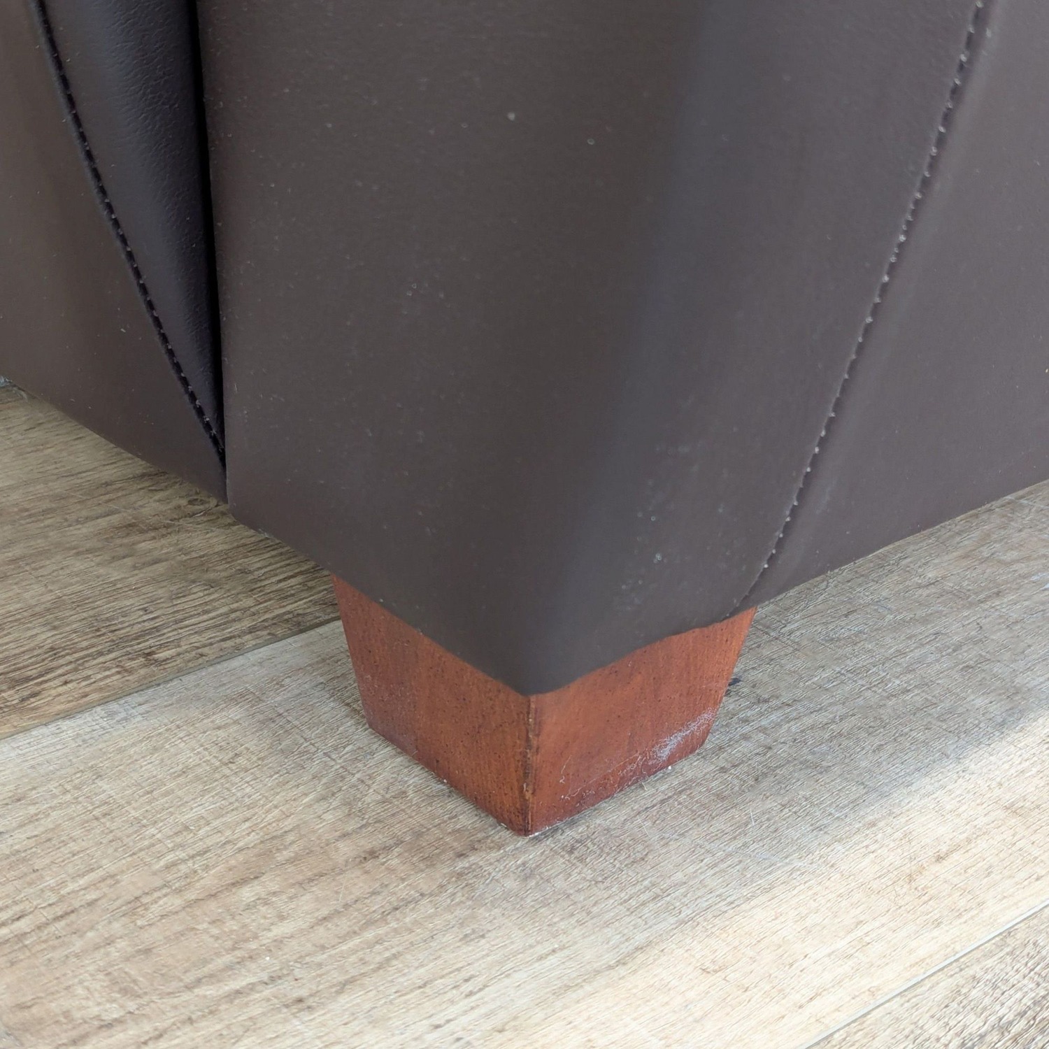 IKEA Leathern Midern 3 Seat Sofa - image-4